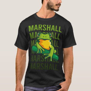 Frog Art - Marshall Name T-Shirt