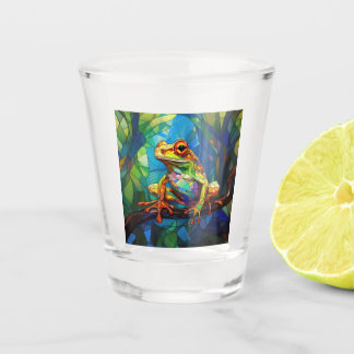 Frog Art Shot Glass