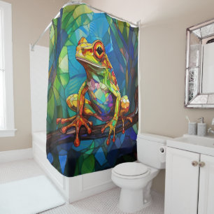 Frog Art Shower Curtain