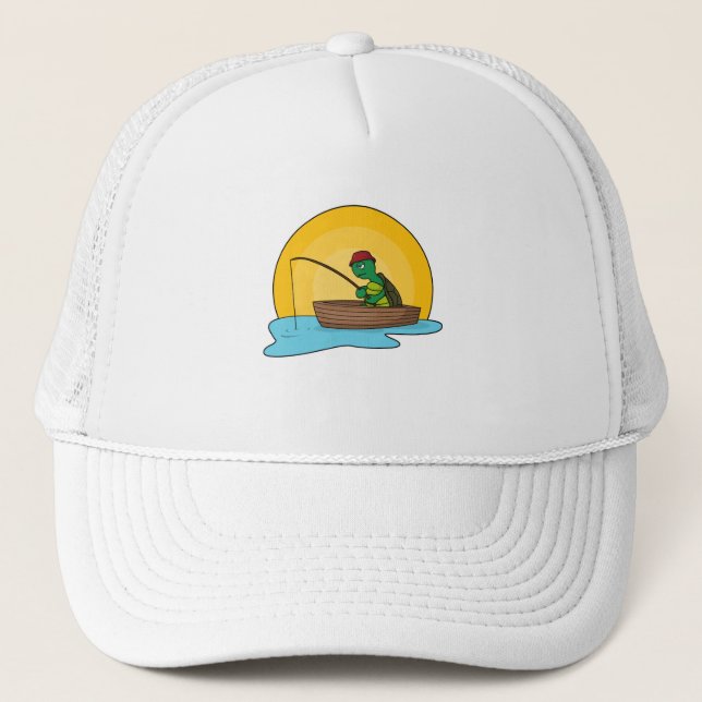 Frog as Angler in Boat Trucker Hat (Front)