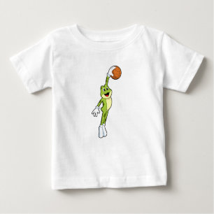 Frog as Basketball player with Basketball.PNG Baby T-Shirt