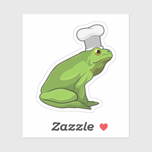 Frog as Cook with Chef hat (Sheet)