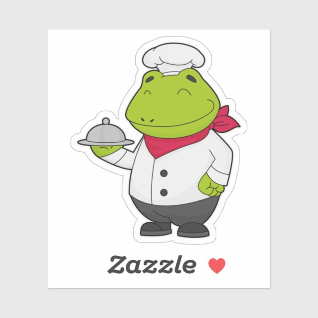 Frog as Cook with Platter (Sheet)