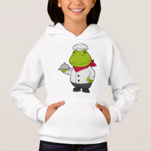 Frog as Cook with Platter