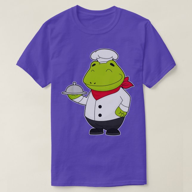 Frog as Cook with Platter T-Shirt (Design Front)