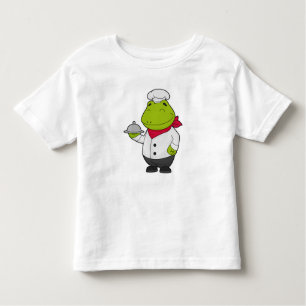 Frog as Cook with Platter Toddler T-Shirt
