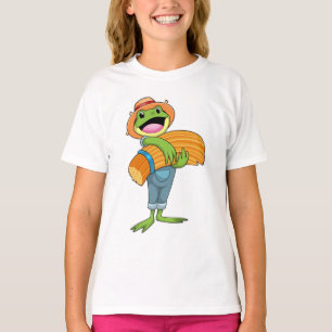 Frog as Farmer with Straw T-Shirt