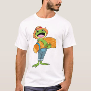 Frog as Farmer with Straw T-Shirt