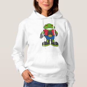 Frog as Mechanic with Spanner Hoodie