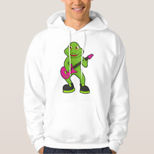 Frog as Musician with Guitar Hoodie