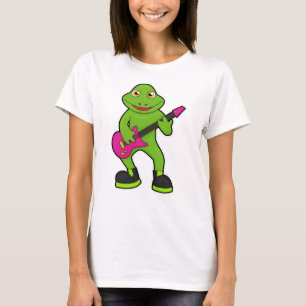 Frog as Musician with Guitar T-Shirt