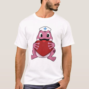 Frog as Nurse with Heart T-Shirt