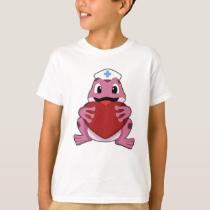 Frog as Nurse with Heart T-Shirt