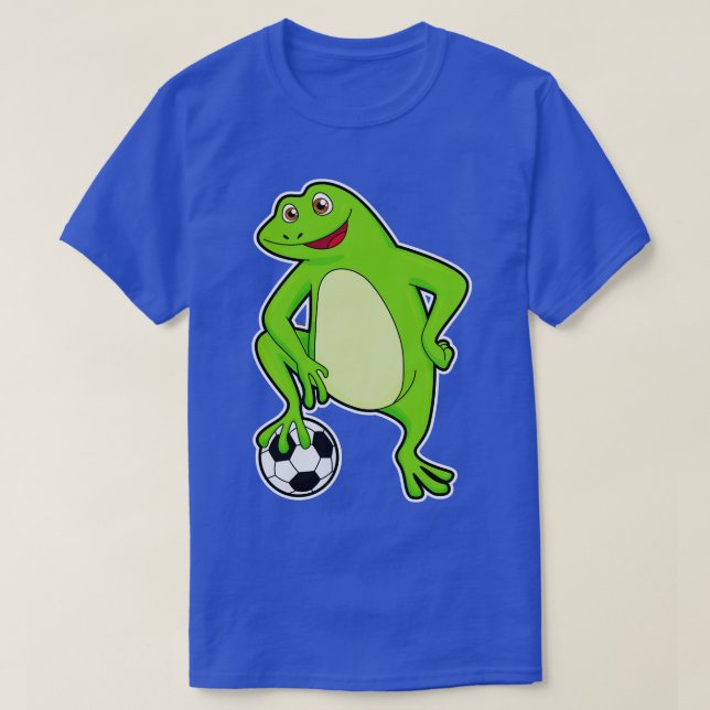 Frog as player with ball T-Shirt (Design Front)