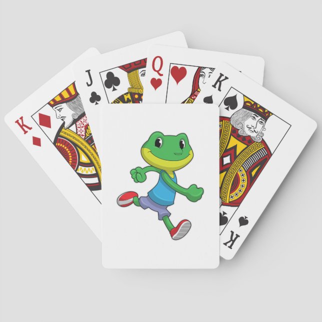 Frog as Runner at Running Playing Cards (Back)