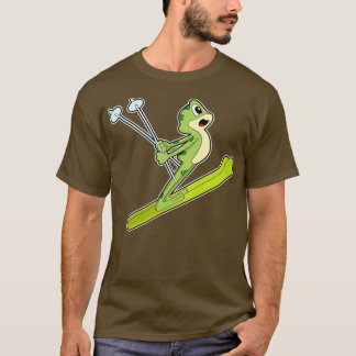 Frog As Ski Jumper With Ski  T-Shirt