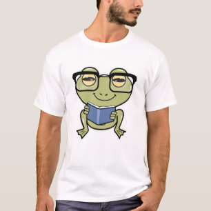 Frog as Student with Book T-Shirt