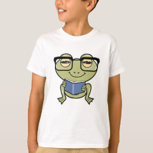 Frog as Student with Book T-Shirt