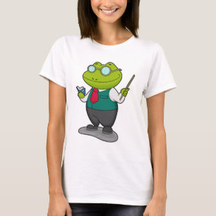 Frog as Teacher with Book T-Shirt