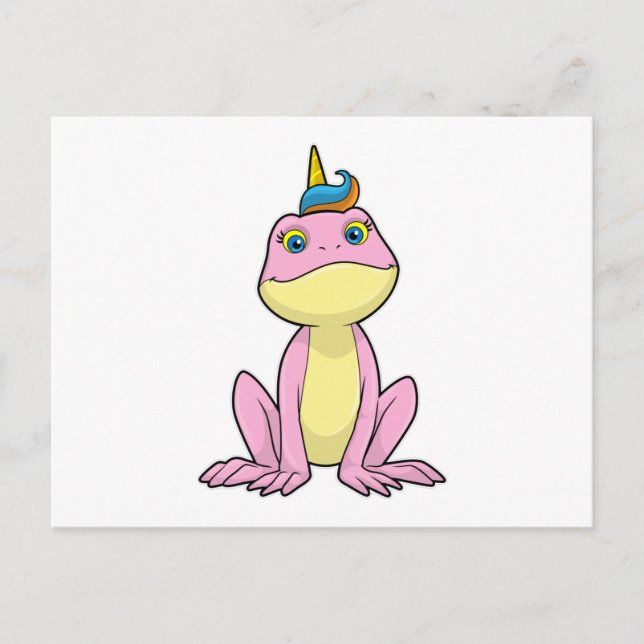 Frog as Unicorn Postcard (Front)