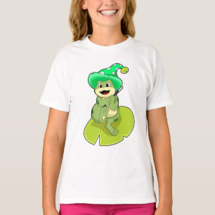 Frog as Wizard with Magic wand T-Shirt