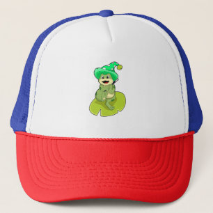 Frog as Wizard with Magic wand Trucker Hat