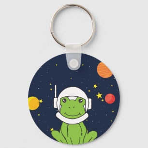 Frog Astronaut Animal With Space Helmet Clipart Ba Key Ring