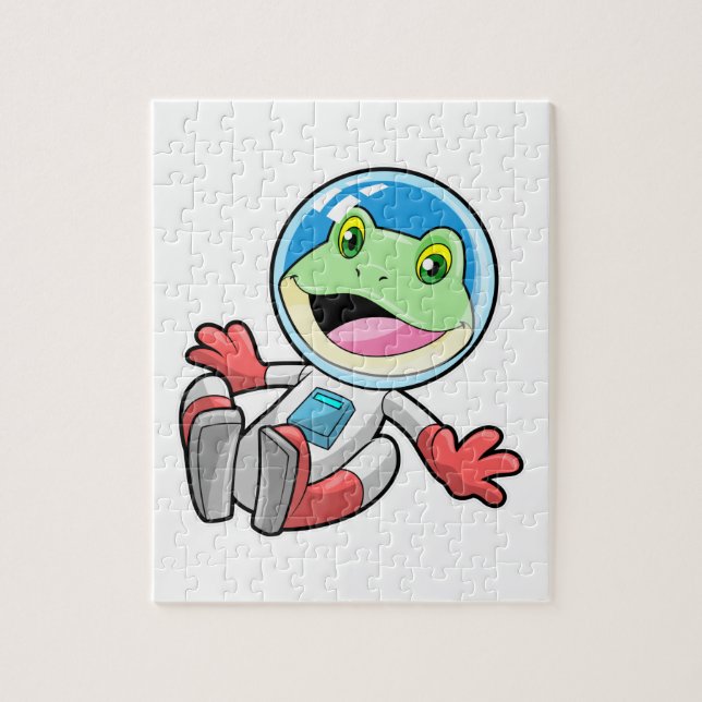 Frog Astronaut Costume Space Jigsaw Puzzle (Vertical)