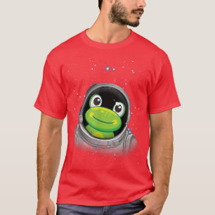 Frog Astronaut Space Astronomy Kids Astronaut Frog T-Shirt