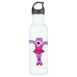Frog at Ballet Dance with Skirt 710 Ml Water Bottle