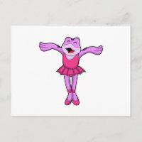 Frog at Ballet Dance with Skirt