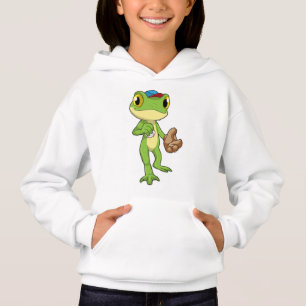 Frog at Baseball with Baseball glove