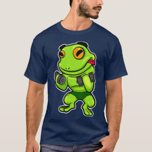 Frog at Biceps training with Dumbbells 1 T-Shirt