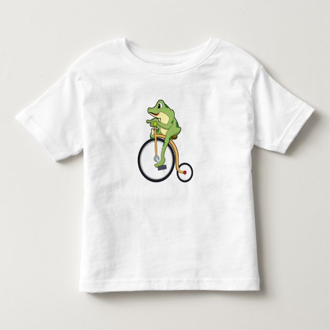 Frog at Circus with Bicycle.PNG Toddler T-Shirt (Front)