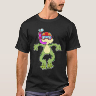 Frog at Diving with Snorkel T-Shirt