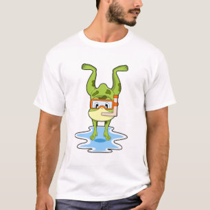 Frog at Diving with Snorkel T-Shirt