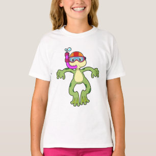 Frog at Diving with Snorkel T-Shirt