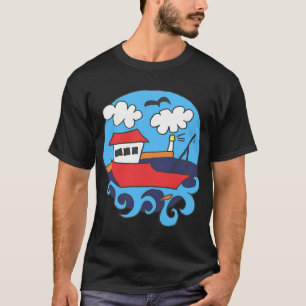 Frog at Fishing with Fishing rod T-Shirt