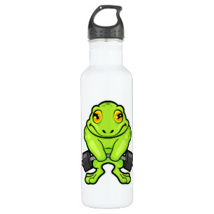 Frog at Fitness with Barbell 710 Ml Water Bottle