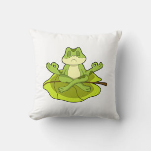 Frog at Meditate Cushion