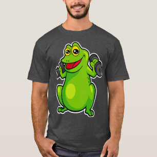 Frog at shoulder training with Dumbbells 1 T-Shirt