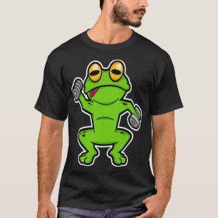 Frog at shoulder training with Dumbbells T-Shirt