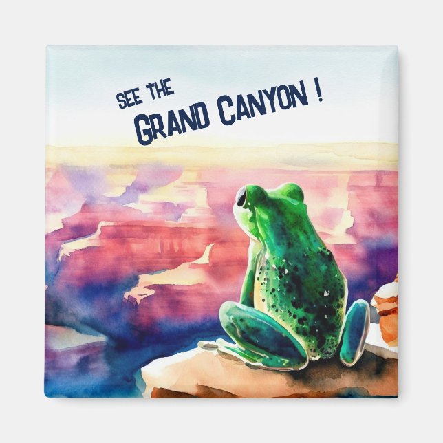 Frog at the Grand Canyon Souvenir Magnet (Front)