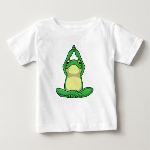 Frog at Yoga in Cross legged Baby T-Shirt