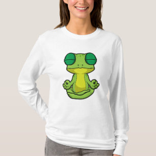 Frog at Yoga in Cross-legged T-Shirt