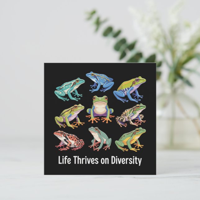 Frog Autism Neurodiversity is Necessary SPED  Invitation (Standing Front)