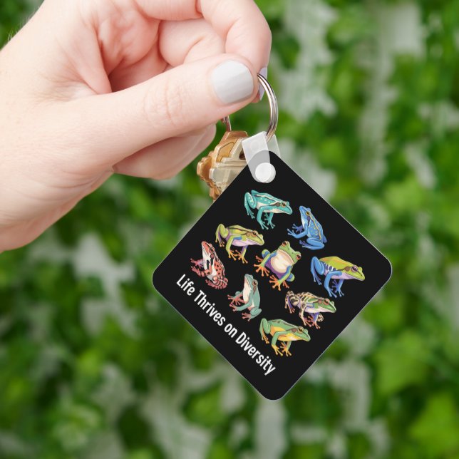 Frog Autism Neurodiversity is Necessary SPED  Key Ring (Hand)
