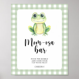 Frog baby shower - Momosa bar Poster