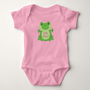 Frog Baby Shower Pink Bodysuit