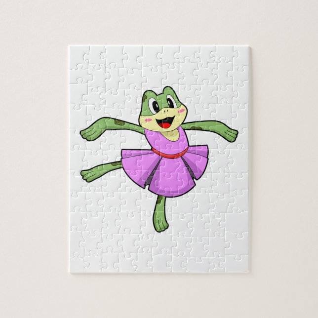 Frog Ballet Dance Jigsaw Puzzle (Vertical)